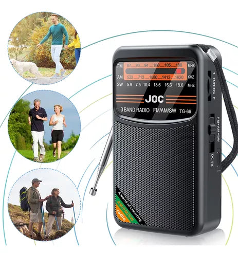 Radio Profesional Joc Fm/am/sw Recargable Con Parlante®