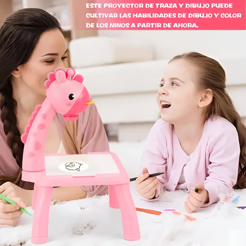 Pizarra Proyectora Y De Dibujo Para Niños Rosa®