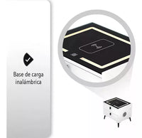 Mesa Moderna De Luz Noche Inteligente Led, Parlantes 50x40x60cm®