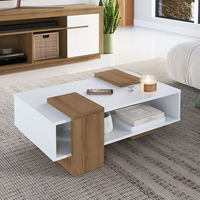 Mesa Ratona De Centro De Living Estilo Nórdico Minimalista®