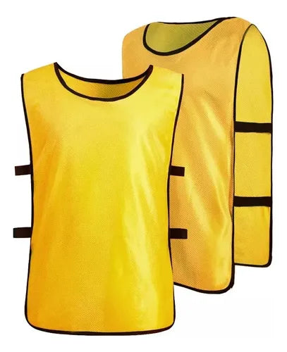 Chaleco Deportivo De Entrenamiento Adulto Fútbol Atletismo Color Amarillo®