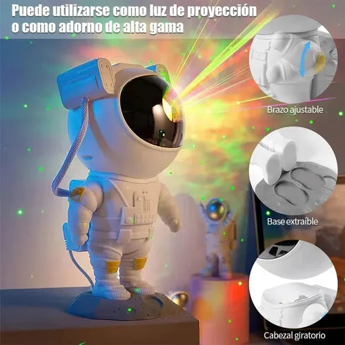 Astronauta Proyector De Estrellas Luces Nebulosa Galaxias®