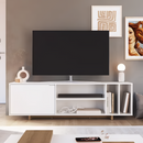 Rack Para Tv 1 Puertas 4 Estantes Lcd Mesa Living Minimalis®