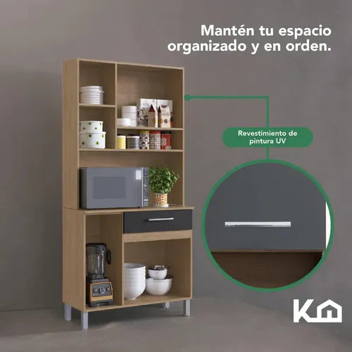 Muebles De Cocina Kit Multiuso 5 Puertas 1 Cajón 1 Estante Miel/Arena®