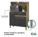 Muebles De Cocina Kit Multiuso 5 Puertas 1 Cajón 1 Estante Miel/Arena®
