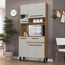 Muebles De Cocina Kit Multiuso 5 Puertas 1 Cajón 1 Estante Miel/Arena®