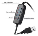 Aro Luz Led Profesional 36cm Con 3 Soportes Para Celular®