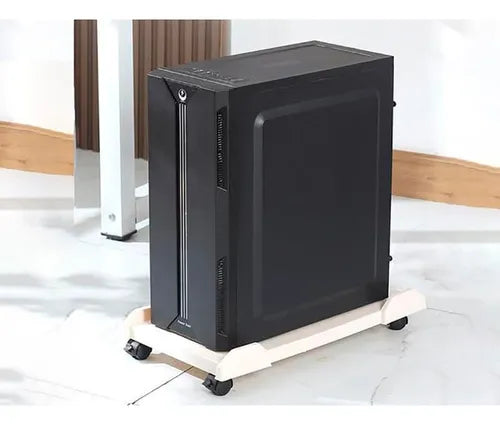 Soporte Para CPU Torre Computadora Color Negro Con Ruedas®