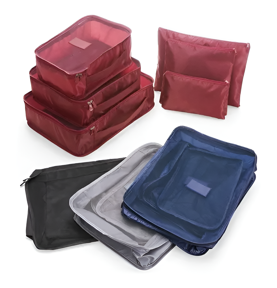 Organizador De Bolsas De Viaje Neceseres 6 Piezas Multifunción®
