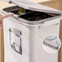 Cesto De Basura Práctico 2 Niveles Con Cajón Y Ruedas 38l®