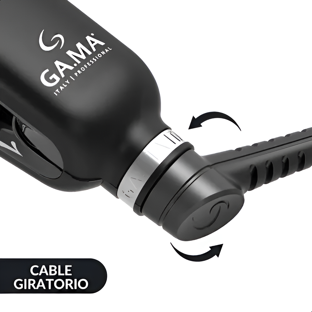 Plancha De Pelo GAMA Italy Cp14 Led 4d Titanio Color Black®