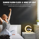 Lampara Veladora G Parlante Cargador Inalámbrico Rgb Reloj®