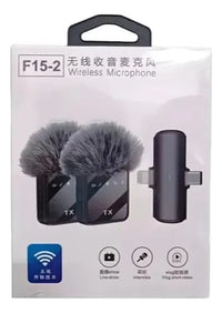 Micrófono Inalámbrico Dual F15-2 Para iPhone Y Android®