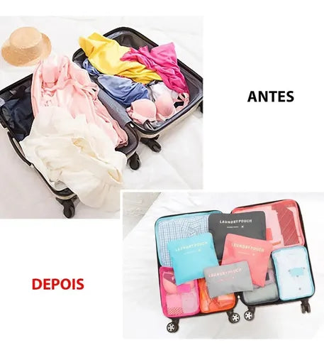 Juego De 6 Bolsas De Almacenamiento De Equipaje De Viaje®