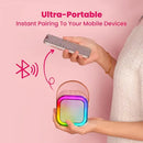 Mini Parlante Micrófono Inalámbrico Karaoke Led Bluetooth®