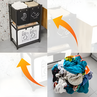 Mueble Organizador Lavandería 2 Niveles 3 Compartimientos®