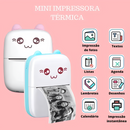 Mini Impresora Térmica Rosa + Rollo Autoadhesivo De Obsequio®