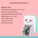 Mini Impresora Térmica Rosa + Rollo Autoadhesivo De Obsequio®