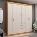 Ropero Moderno 6 Puertas 1 Cajón 1 Espacio Para Zapatos Mdf®