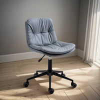 Silla De Oficina Escritorio Regulable Con Ruedas Gris 360®