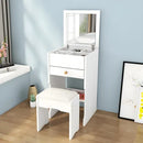 Escritorio Tocador Con Espejo Y Taburete 40x37.5x109cm®