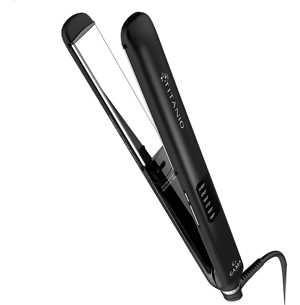 Plancha De Pelo GAMA Italy Cp14 Led 4d Titanio Color Black®