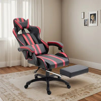 Silla Gamer Reclinable Reforzada Con Posa Pie Y Almohadones®