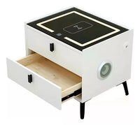 Mesa Moderna De Luz Noche Inteligente Led, Parlantes 50x40x60cm®