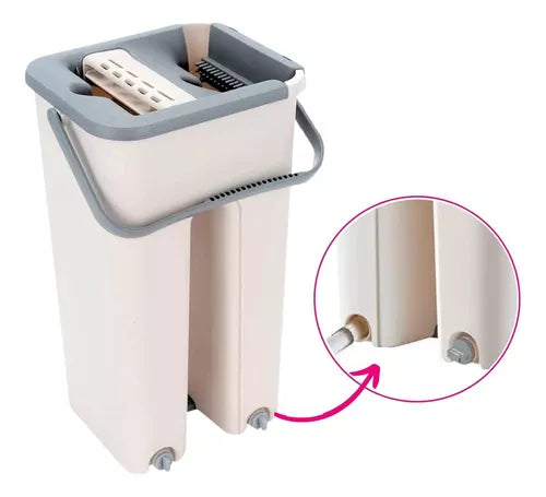 Trapeador de Microfibra con Balde Escurridor ®
