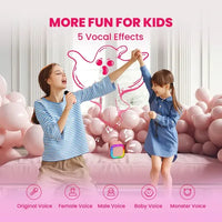 Mini Parlante Micrófono Inalámbrico Karaoke Led Bluetooth®