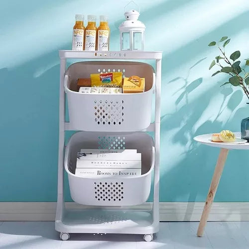 Organizador Transportable - 2 Cestos 3 Estantes®