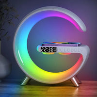 Lámpara De Mesa Rgb Cargador Parlante Inalámbrico Bluetooth®