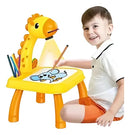 Mesa Pizarra Proyectora Para Dibujar Niños Jirafa Amarillo®