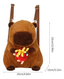 Peluche Capibara Mochila Con Flor Amarilla Para Niños®