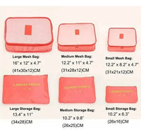 Juego De 6 Bolsas De Almacenamiento De Equipaje De Viaje®