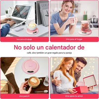 Base Calentadora Para Taza De Café, Te O Líquidos Usb 220v Color Blanco®
