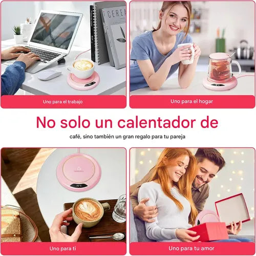 Base Calentadora Para Taza De Café, Te O Líquidos Usb 220v Color Blanco®
