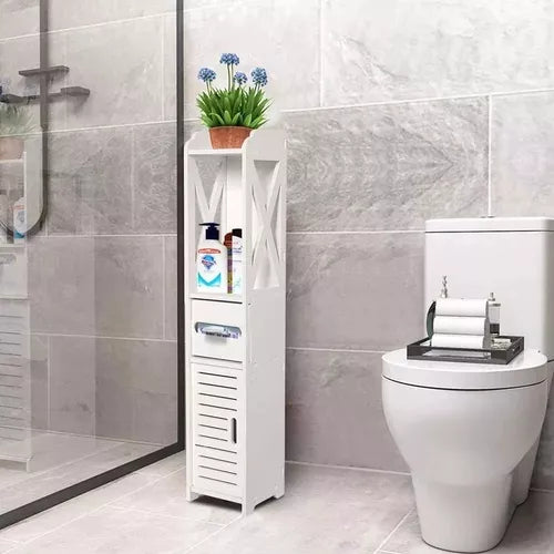 Mueble Organizador 80x20cm Estantes Espacios Reducidos Baño®