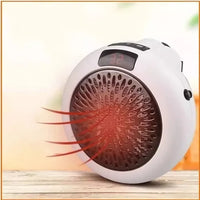 Mini Calefactor Redondo C/ Display C/control Incluido 900w®