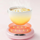 Base Calentadora Para Taza De Café, Te O Líquidos Usb 220v Color Rosa®