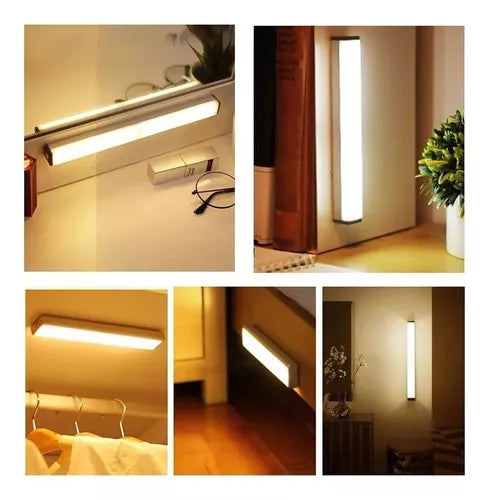 Luz Cálida Inalámbrica Sensor De Movimiento 50cm Recargable®