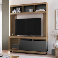Rack Con Panel Aparador Para Televisor Elegante Madera Mdf®
