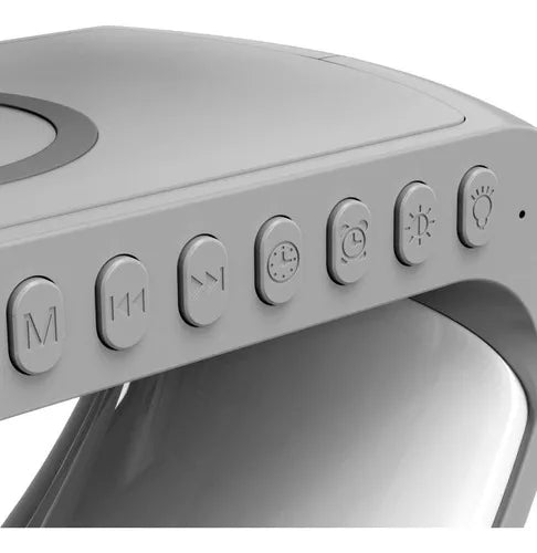 Lámpara De Mesa Rgb Cargador Parlante Inalámbrico Bluetooth®