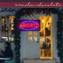 Anuncio Cartel Led Abierto 220v 48x25 Para Locales®