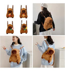 Peluche Capibara Mochila Con Flor Amarilla Para Niños®