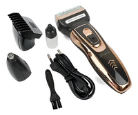 Afeitadora Y Cortadora De Pelo Geemy Gm-595 Negra Y Dorada®