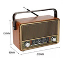 Radio Portátil Retro Am Fm Bluetooth Batería Madera Vintage®
