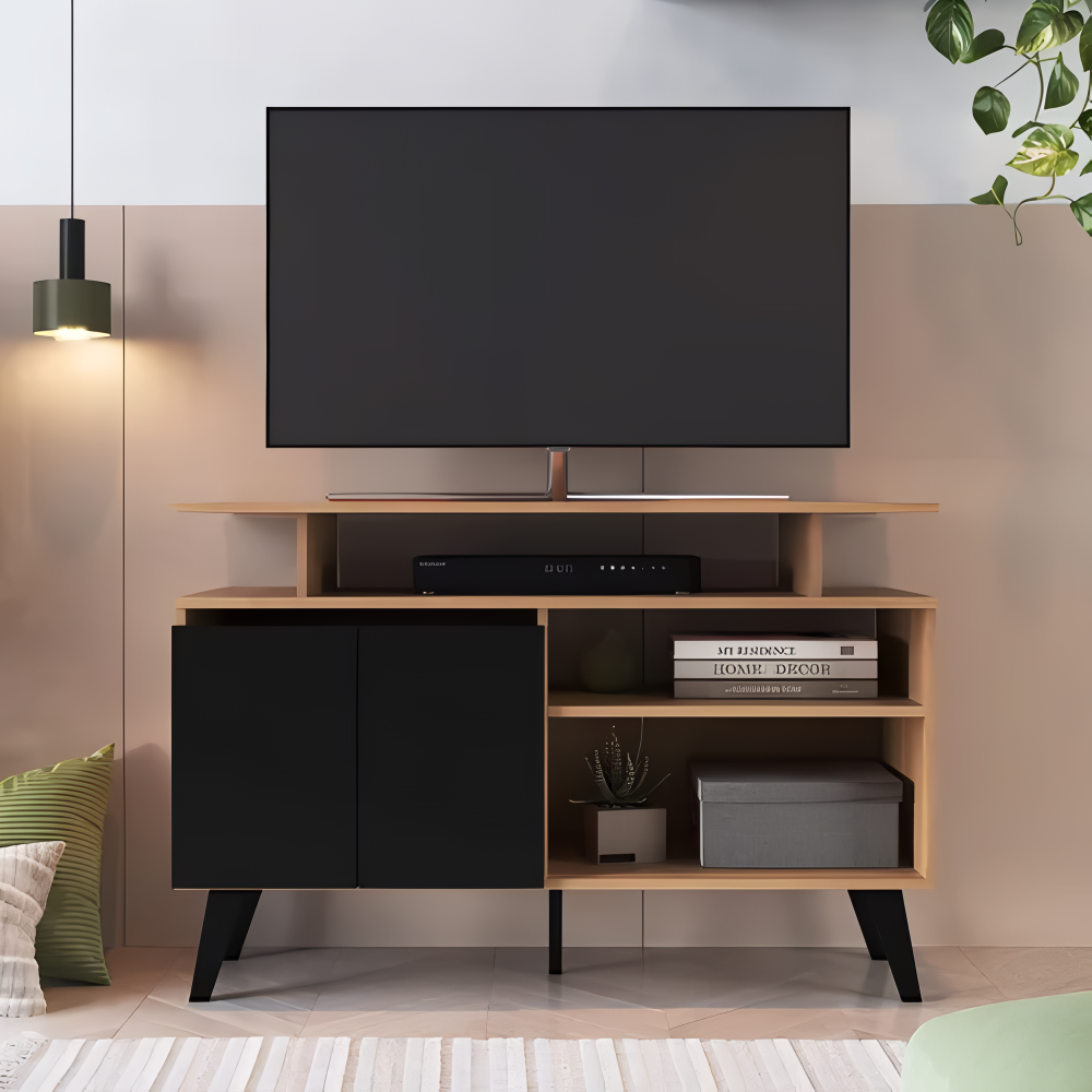 Rack Tv Lcd Led Living Sala Dormitorio 2 Puertas 3 Estantes®