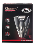 Afeitadora Y Cortadora De Pelo Geemy Gm-595 Negra Y Dorada®