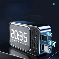 Reloj Despertador Parlante Bluetooth Alarma Usb Fm Sd